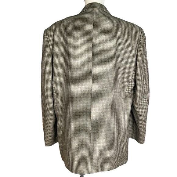 Lana Moda Fine Italian Fabric 3-Button Tweed Blazer Jacket Silk Wool Size 41 R - Picture 3 of 11